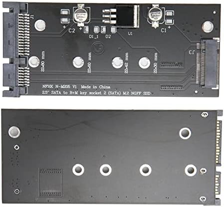 Latulipo [משודרג SATA M.2 כרטיס מתאם SSD לשדרוג מערכת נוח - ביצועים יציבים עם 2242/2280 M.2 תמיכה ב- SSD]